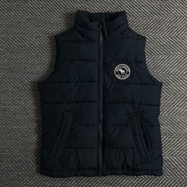 아베크롬비 y2k 크롭 빈티지 다운 베스트o 3837