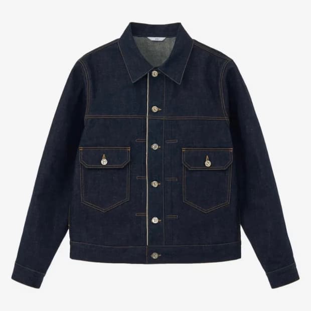 [M] stu 셀비지 데님 자켓