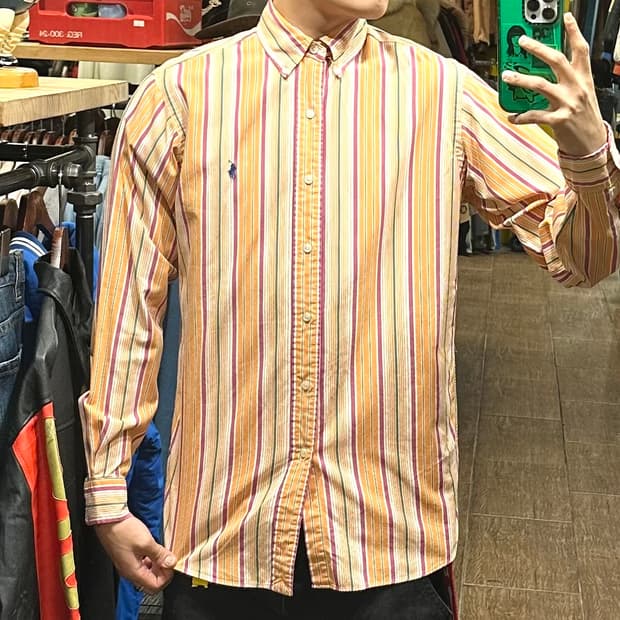 [HI] 폴로 랄프로렌 셔츠 오렌지