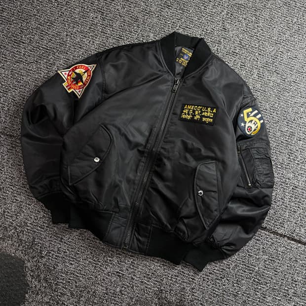 AMECO 밀리터리 MA-1 플라이트 점퍼 3781