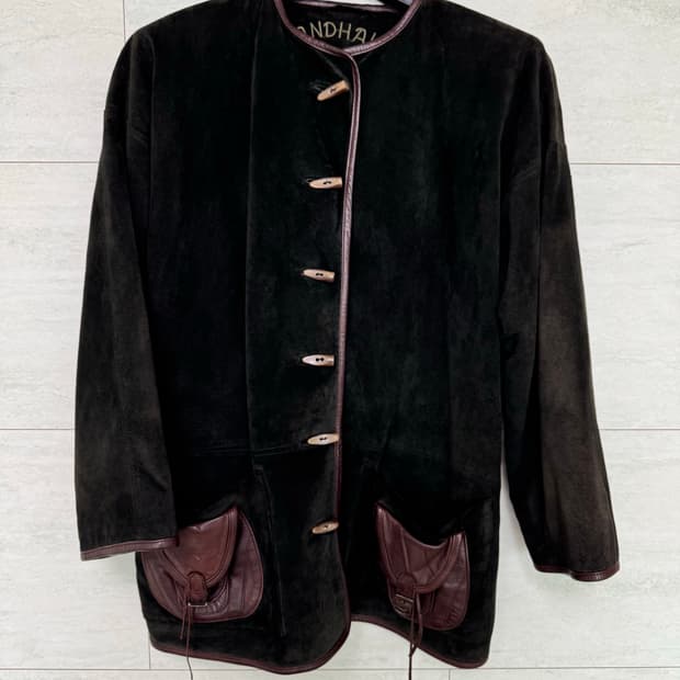 빈티지 Landhaus Emotion 스웨이드 자켓