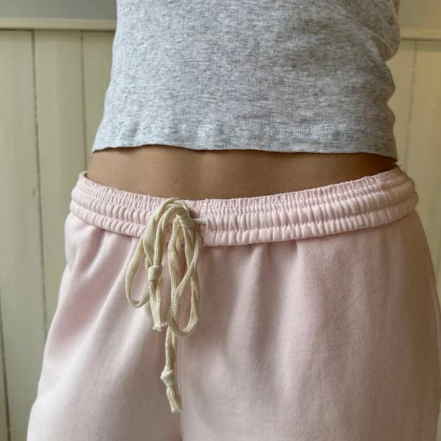 브랜디멜빌 핑크 기모 스웻팬츠 바지