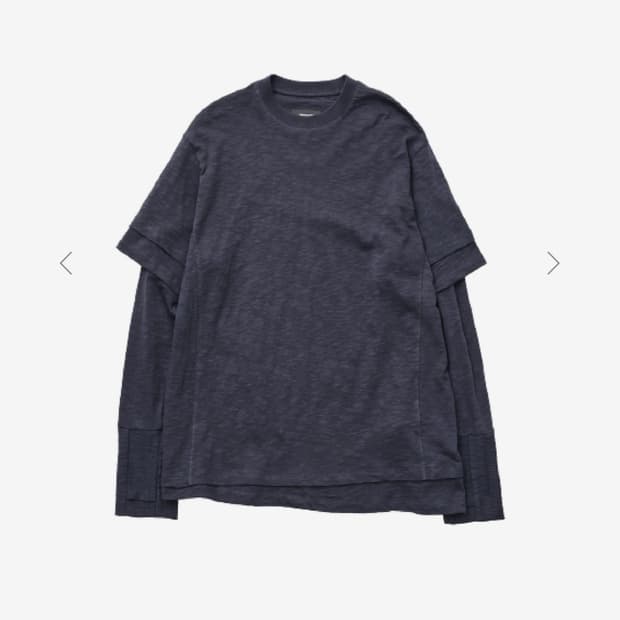 999휴머니티 다블 에이어드 롱슬리브 다크네이비