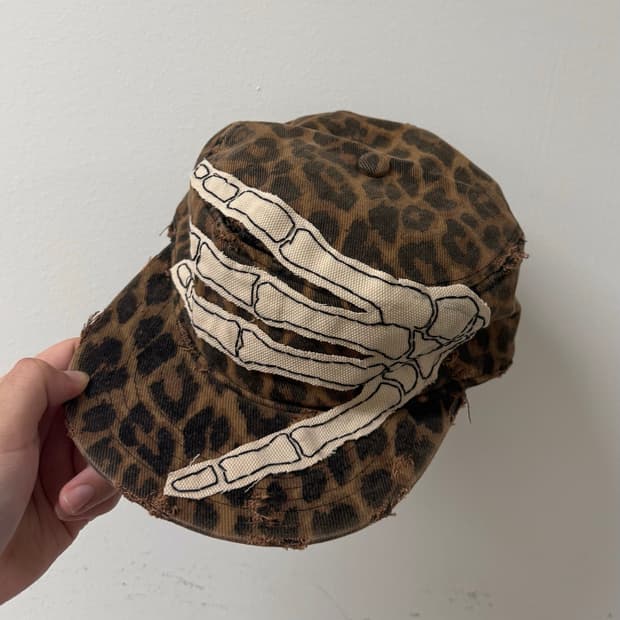 [Patch work] handmade distressed cap