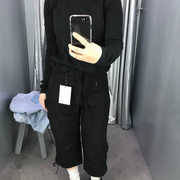 해칭룸 sly capri pants black 2사이즈