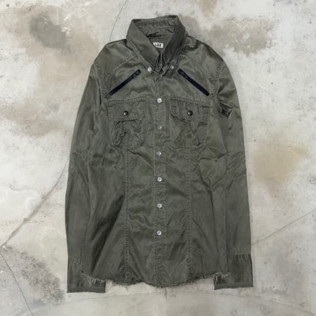 [1] L.G.B Distressed Cutoff Shirt