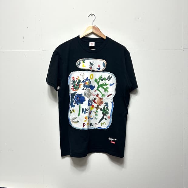 슈프림 x 요지야마모토 22fw 그래픽 티