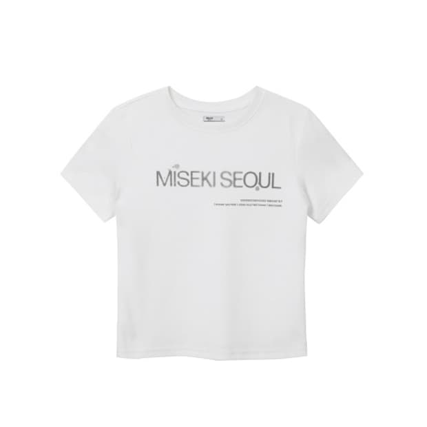 [2] 미세키서울 로고 숏 슬리브 화이트