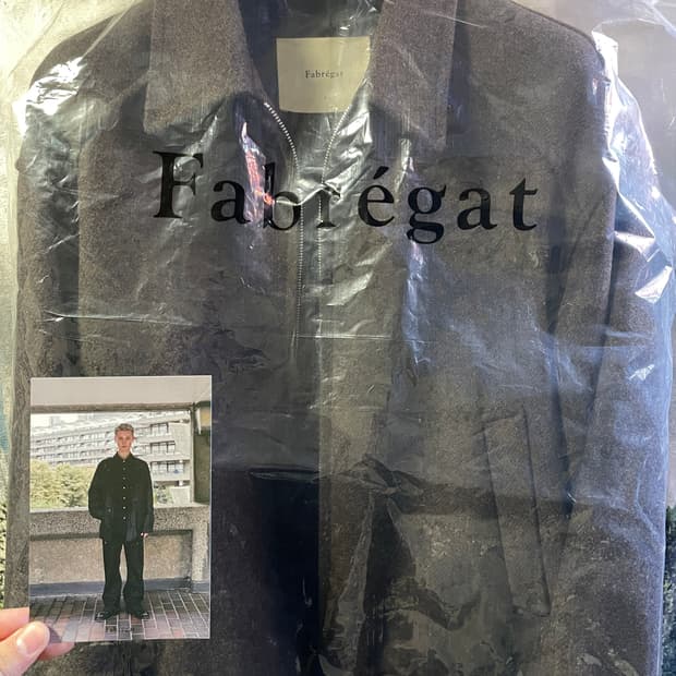 새제품) 3size 파브레가 구스토 울 블루종 자켓 (다크 브라운)