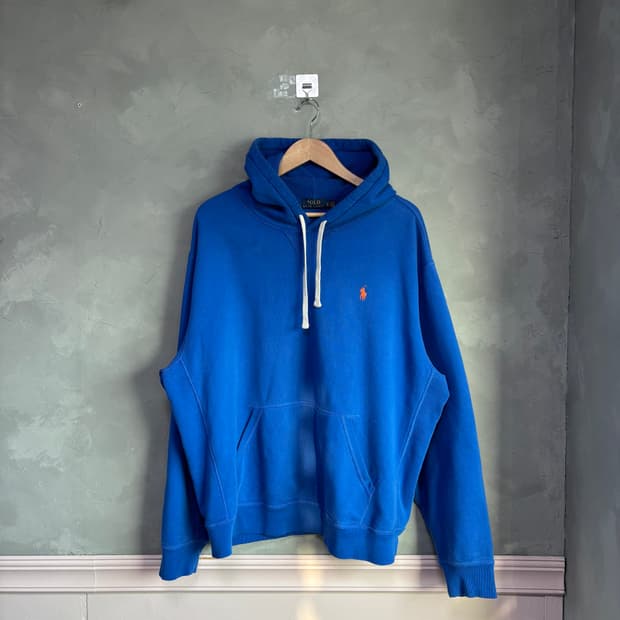 폴로 랄프로렌 후드티 블루