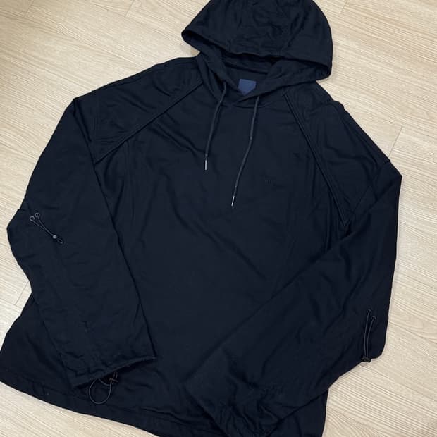 [L] 준지 24FW 스트링 후드티 블랙