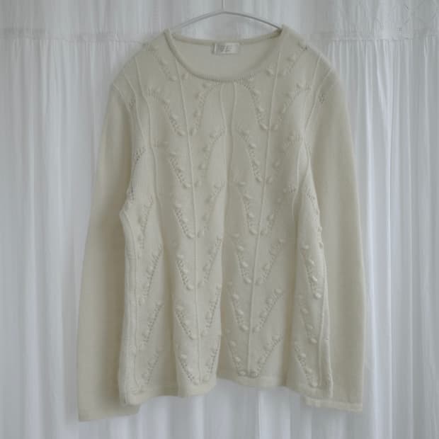 Fluffy mohair knit
