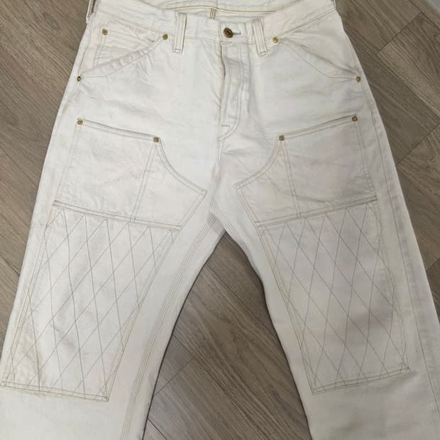 ​[판매] 트로피클로딩 1606NT 더블니 내추럴 데님 (34사이즈)