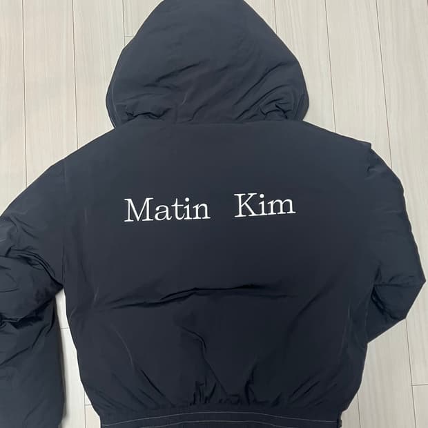 마뗑킴 크롭 후디 패딩