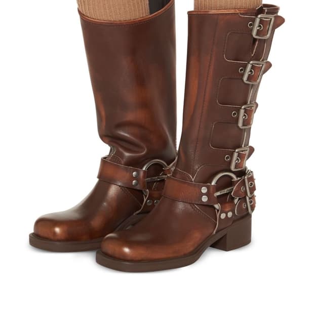 미우미우 바이커 부츠 브라운 (37.5)