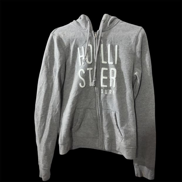 (S) 홀리스터 그레이 후드집업 