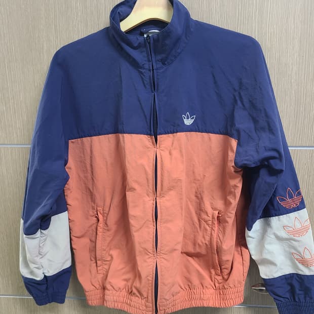 아디다스 컬러블럭 바람막이 m