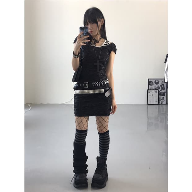 Jpn Black Midi Onepiece