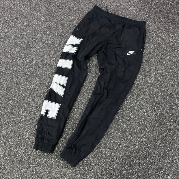 나이키 빅로고 블랙 조거 트레이닝 팬츠