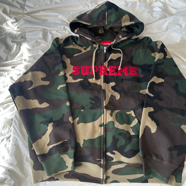 슈프림 컬리지에이트 후드 우드랜드