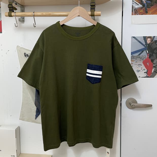 모모타로진 포켓 티셔츠 (XL)