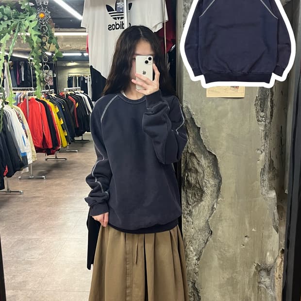 비디알 VDR 맨투맨 네이비 M #csz1879