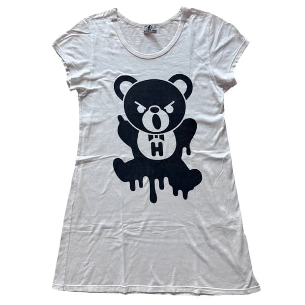 히스테릭 글래머 녹고있는 퍽베어 반팔 티셔츠