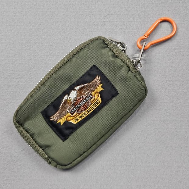 할리데이비슨 라벨 패치드 커스텀 월렛 키링 ( 12X8 ) / 11671