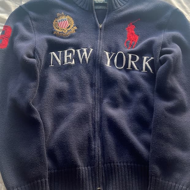 폴로 랄프로렌 빅포니 뉴욕 니트집업
