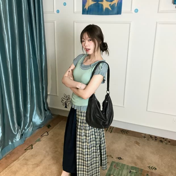 은근 한 포인트를 가지고 있는~! 내추럴한 모리걸 빈티지 코디𖧧𓂃˖₊