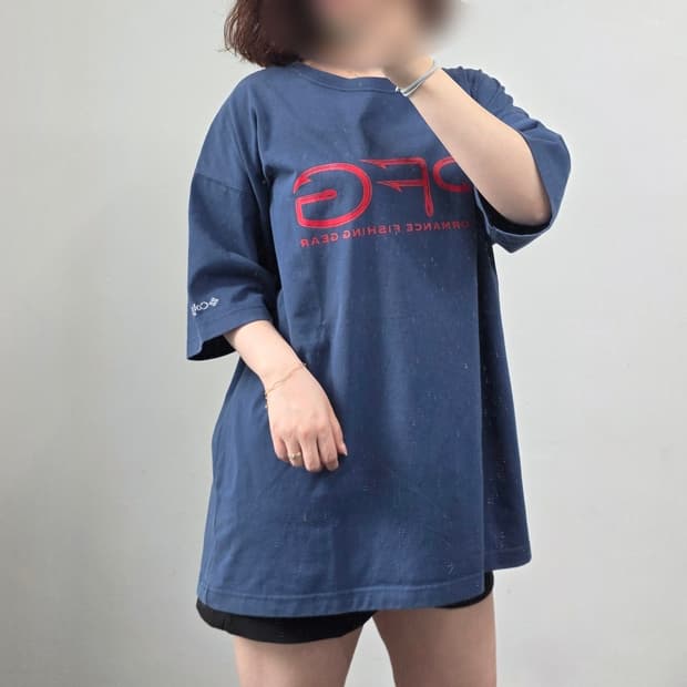 [프립]컬럼비아 반팔 티셔츠 블루네이비