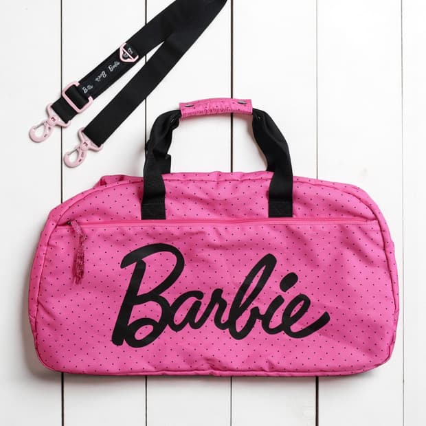 [Barbie] 핑크컬러 도트 보스턴백 