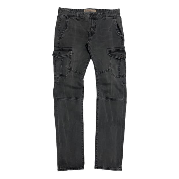 버커루 그레이 카고 데님팬츠