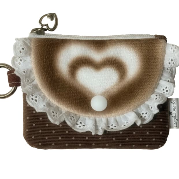 브로콜리 상하 라떼 카드지갑 라떼갸루 