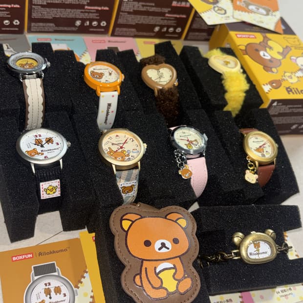 리락쿠마 손목시계 캐릭터 시계 블라인드백