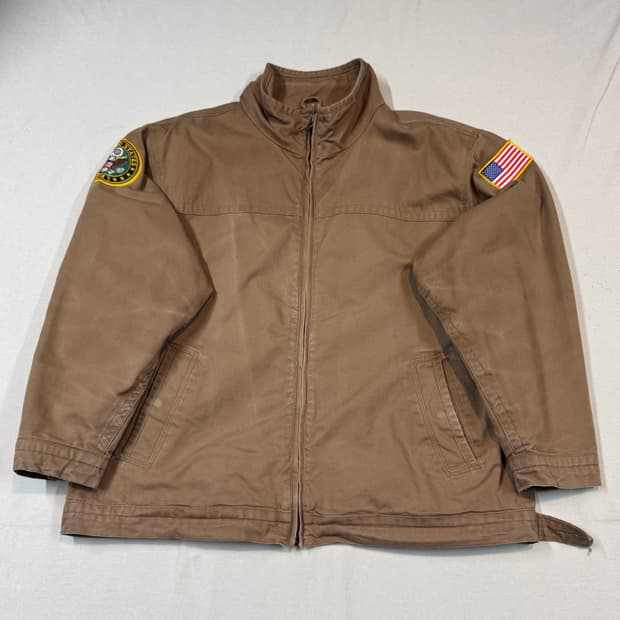 3XL) Burk's Bay USA 덕 캔버스 워크웨어 워크 자켓