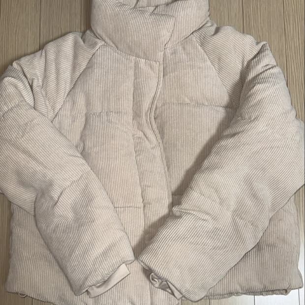 스파오 코듀로이 패딩