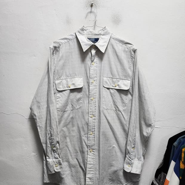 폴로 WHITFIELD 잔체크 투포켓 셔츠 