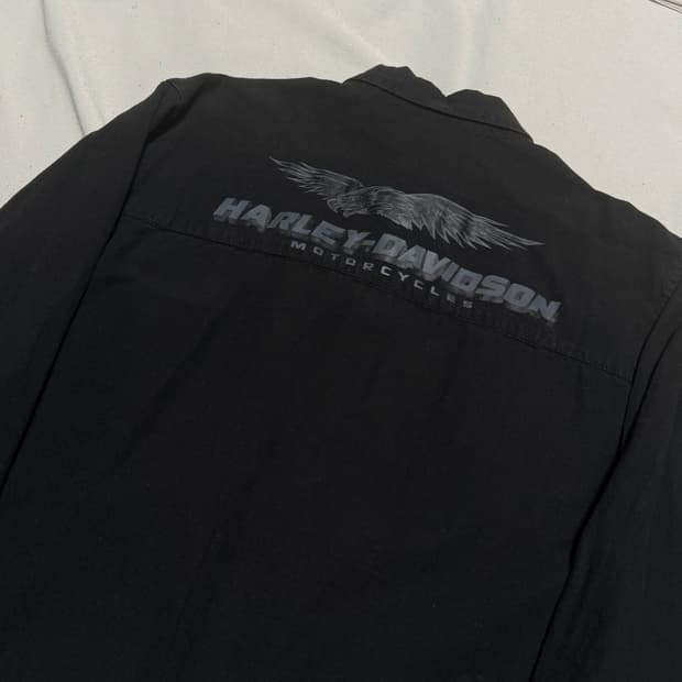 M 할리데이비슨 투포켓 블랙 셔츠