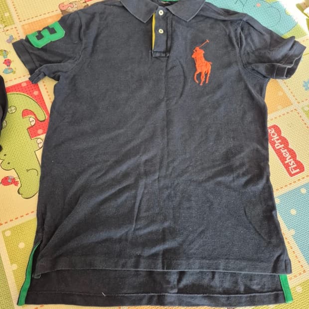 폴로 랄프로렌 네이비 빅포니 카라티 S