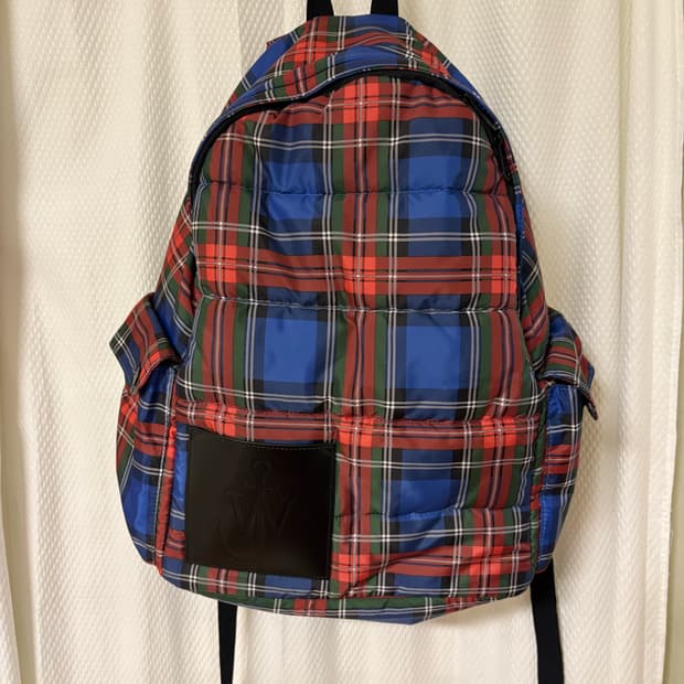 JW 앤더슨 체크패딩 백팩 (유니클로) 