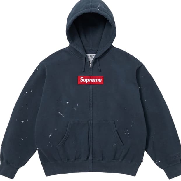 슈프림 마르지엘라 후드집업 네이비 M