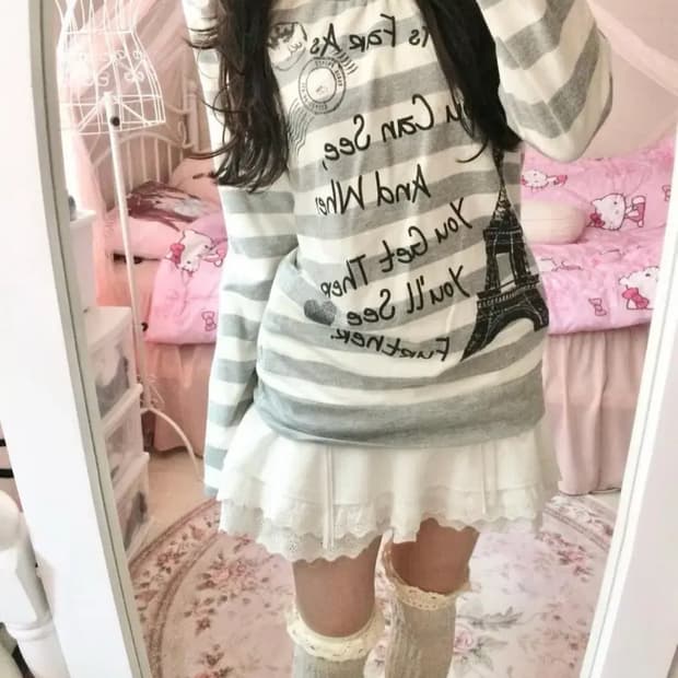 퍄뮤 빈티지 헤이세이 긴팔