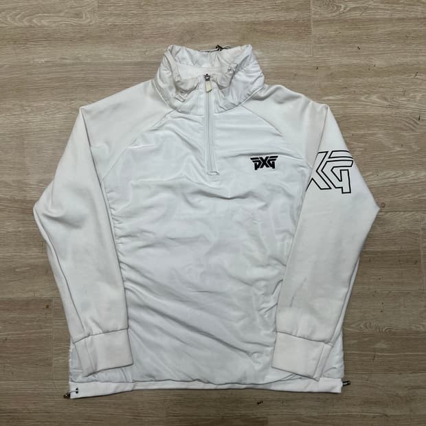 PXG 여성 골프웨어 기능성 반집업 져지 트랙탑 [화이트] M/95