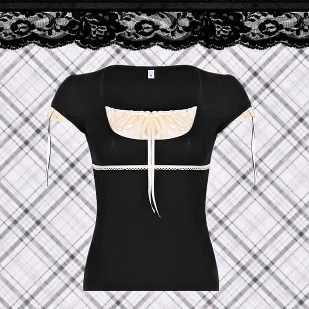 BLACK LACE SLEEVE 공포게임 여주룩