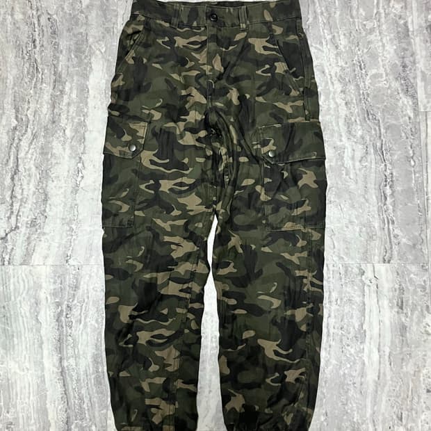 일본빈티지 Sagmachine 핀터깔y2k 밀리터리스트릿 카고조거팬츠