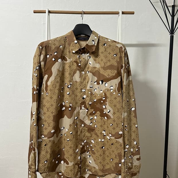 [백화점판] 루이비통 카모 셔츠 XL