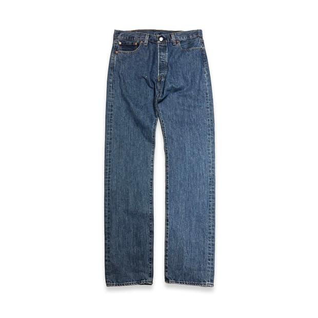 리바이스(Levi's) 501 미드블루 스트레이트 데님 진