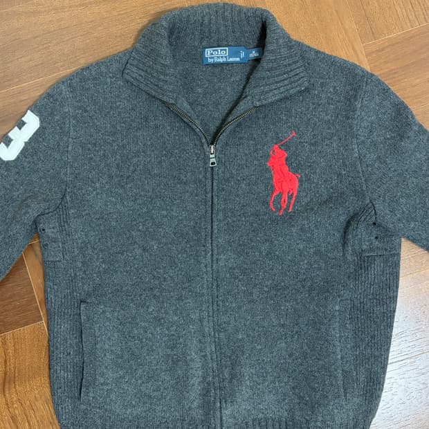 폴로 빅포니 니트집업
