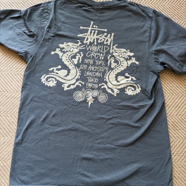 스투시 더블 드래곤 피그먼트 반팔